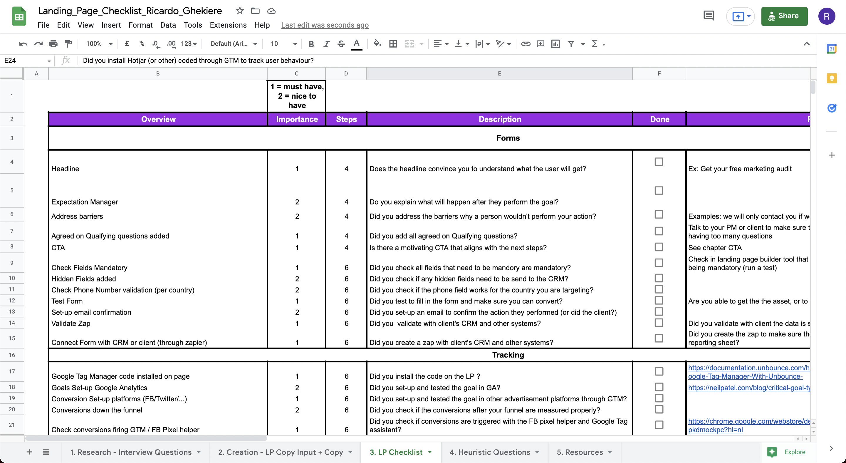 Growth Marketing Experiment Template Ricardo Ghekiere
